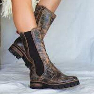 NWT Bed/Stu Women's Black Lux Kataleya Boots